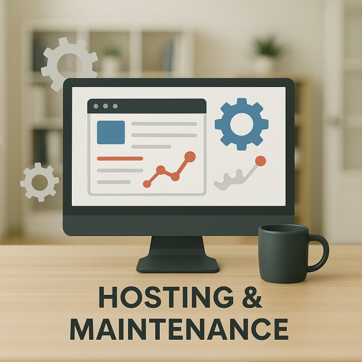 hosting and maintenance image depicting hosting and maintenance on a business website