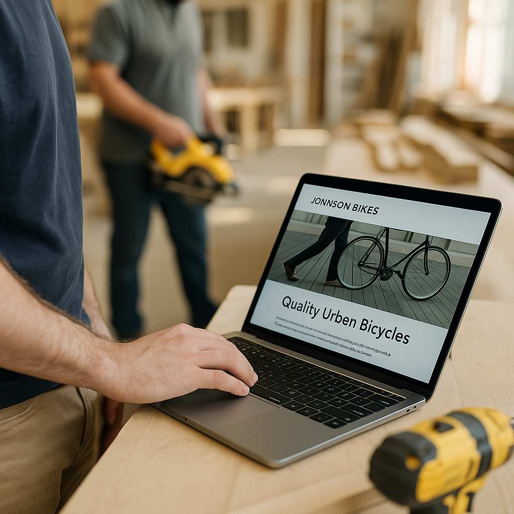 yes you do need a website a tradie looking online shopping